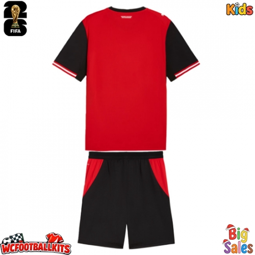 Austria Replica Home Stadium Kit for Kids World Cup 2026 Short Sleeve (+ pants)